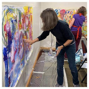 Abstract art courses by artist Kate Green