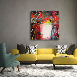 Abstract art insitu by Kate Green