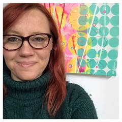 Kate Green in her art studio